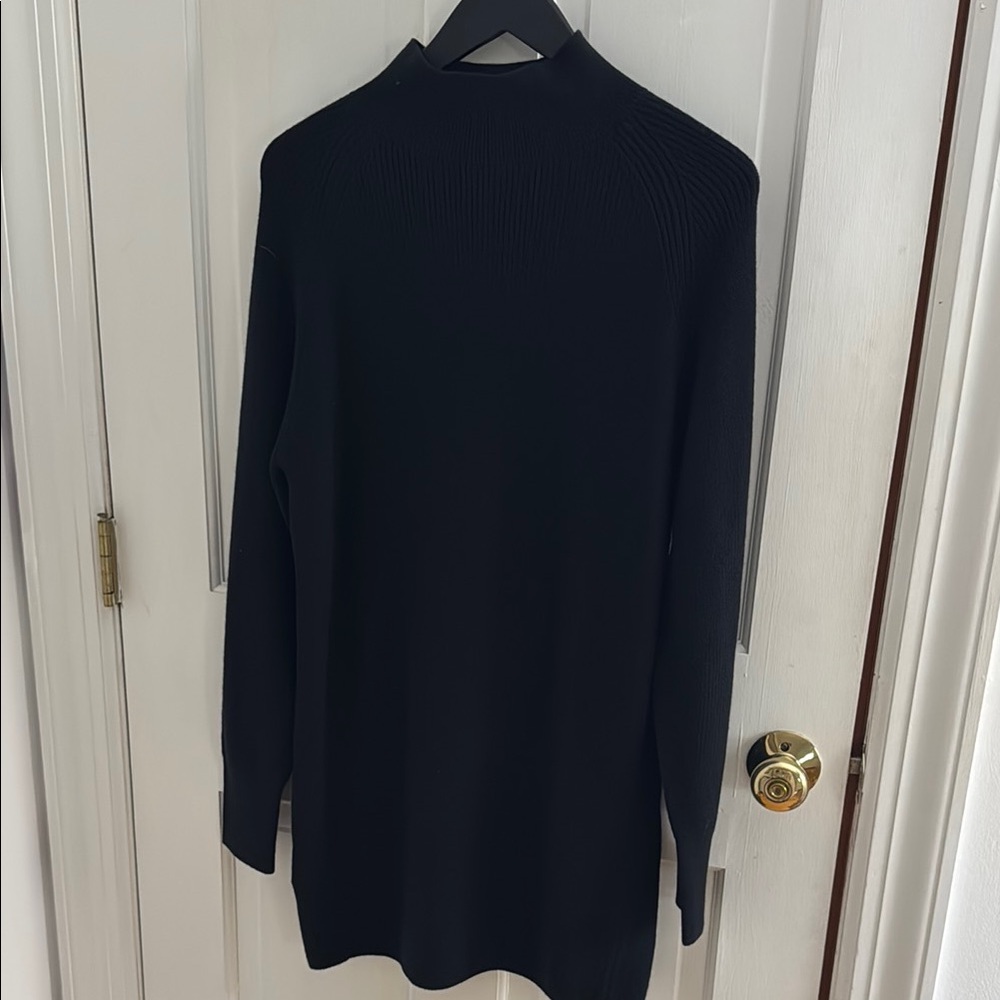 Lululemon black turtleneck sweater dress
